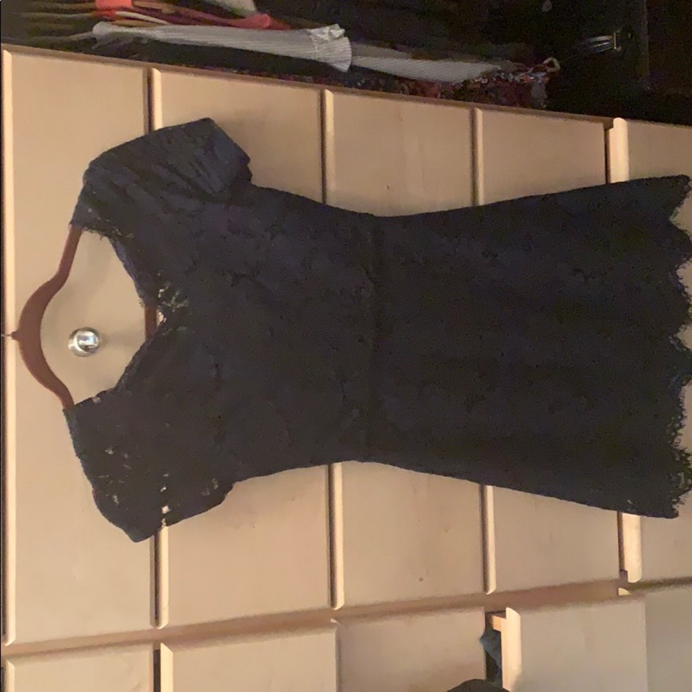 Navy lace dress